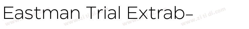 Eastman Trial Extrab字体转换